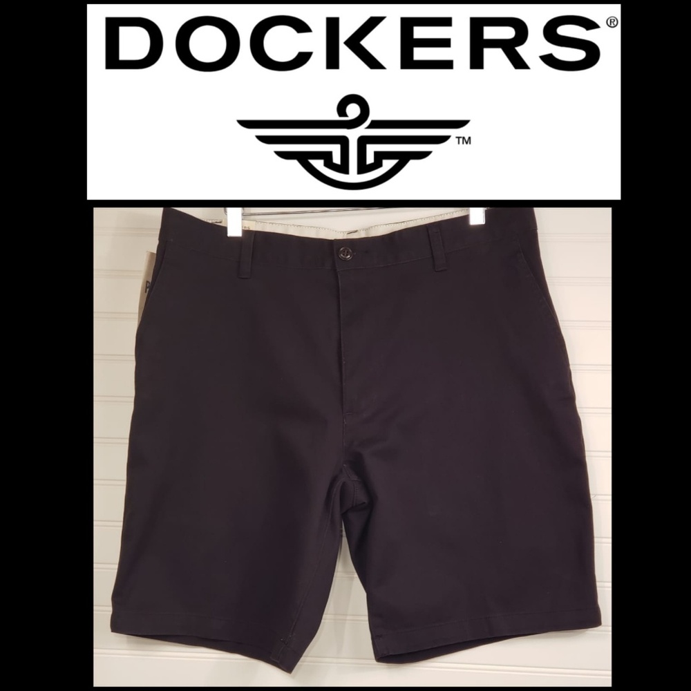 Dockers Flat Front Shorts Black